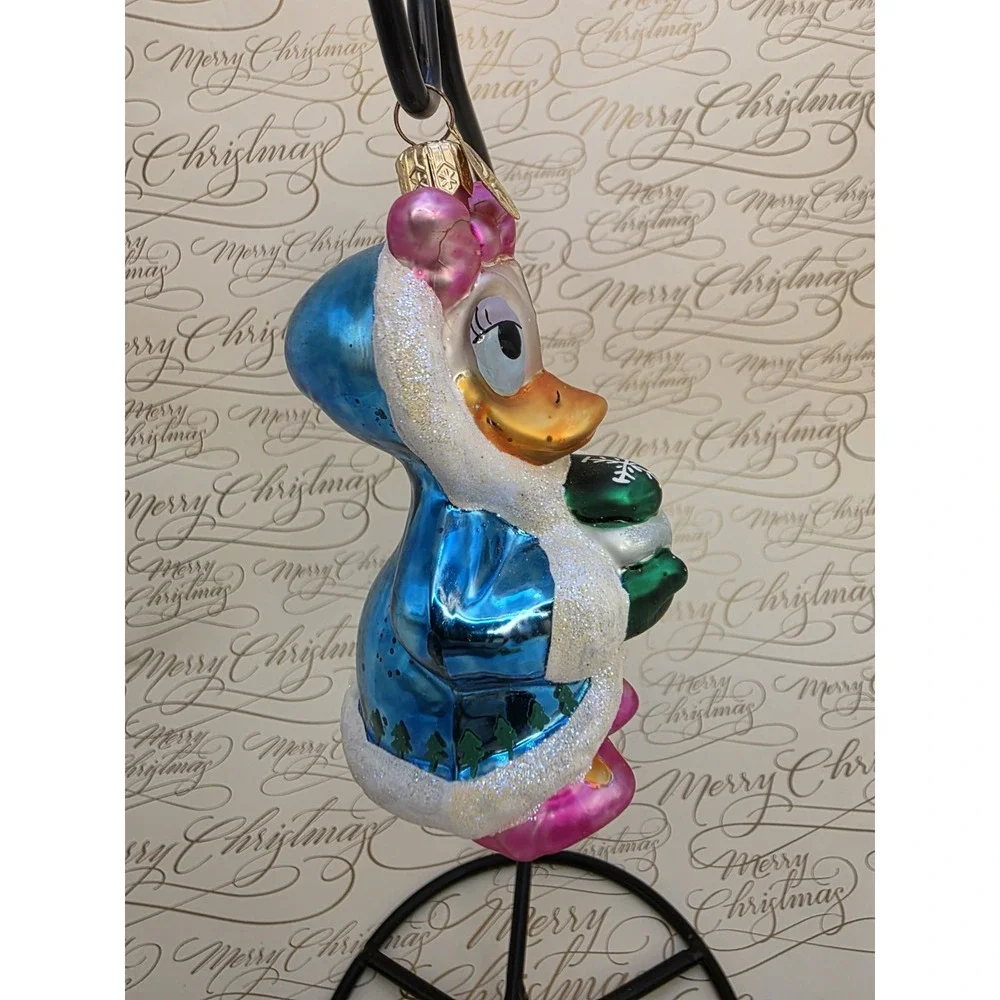 Christopher Radko Disney Jewel Daisy Snowball Daisy Duck Ornament 2000 VTG